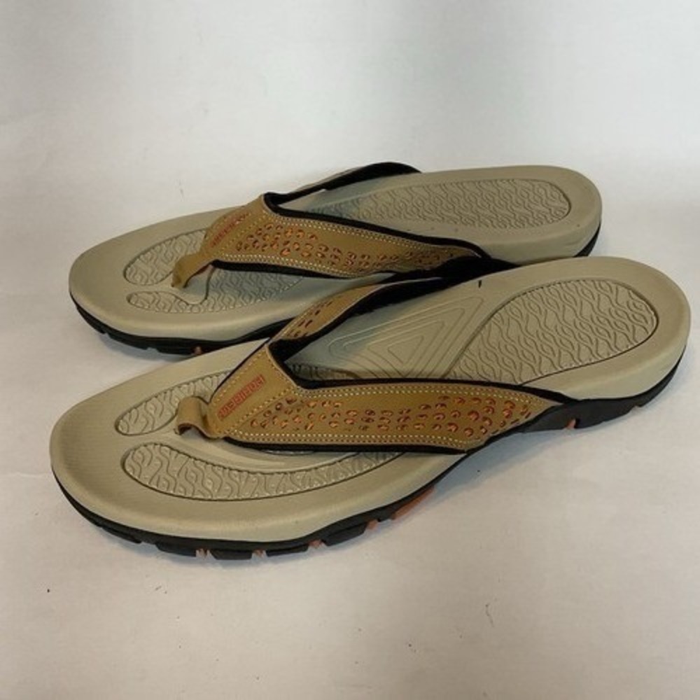 NWOT HobiBear HR5061 Brown Outdoor Flip Flops Sport Sandal Men 47/US13 China